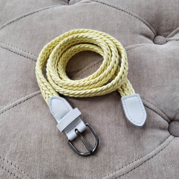 Accessories - DONATED Yellow Braided Belt